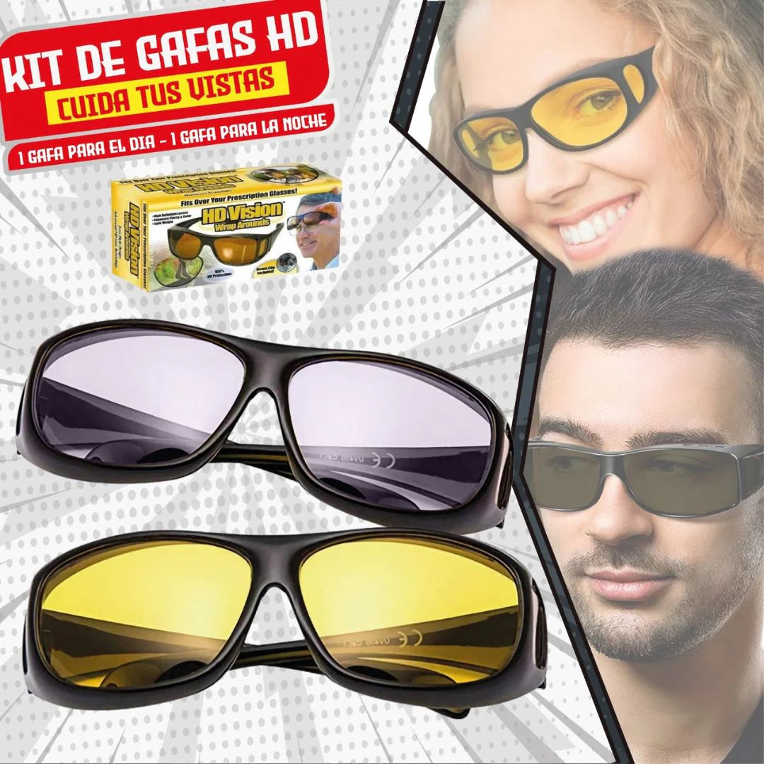 2X1 Lentes HD Vision Antirreflex