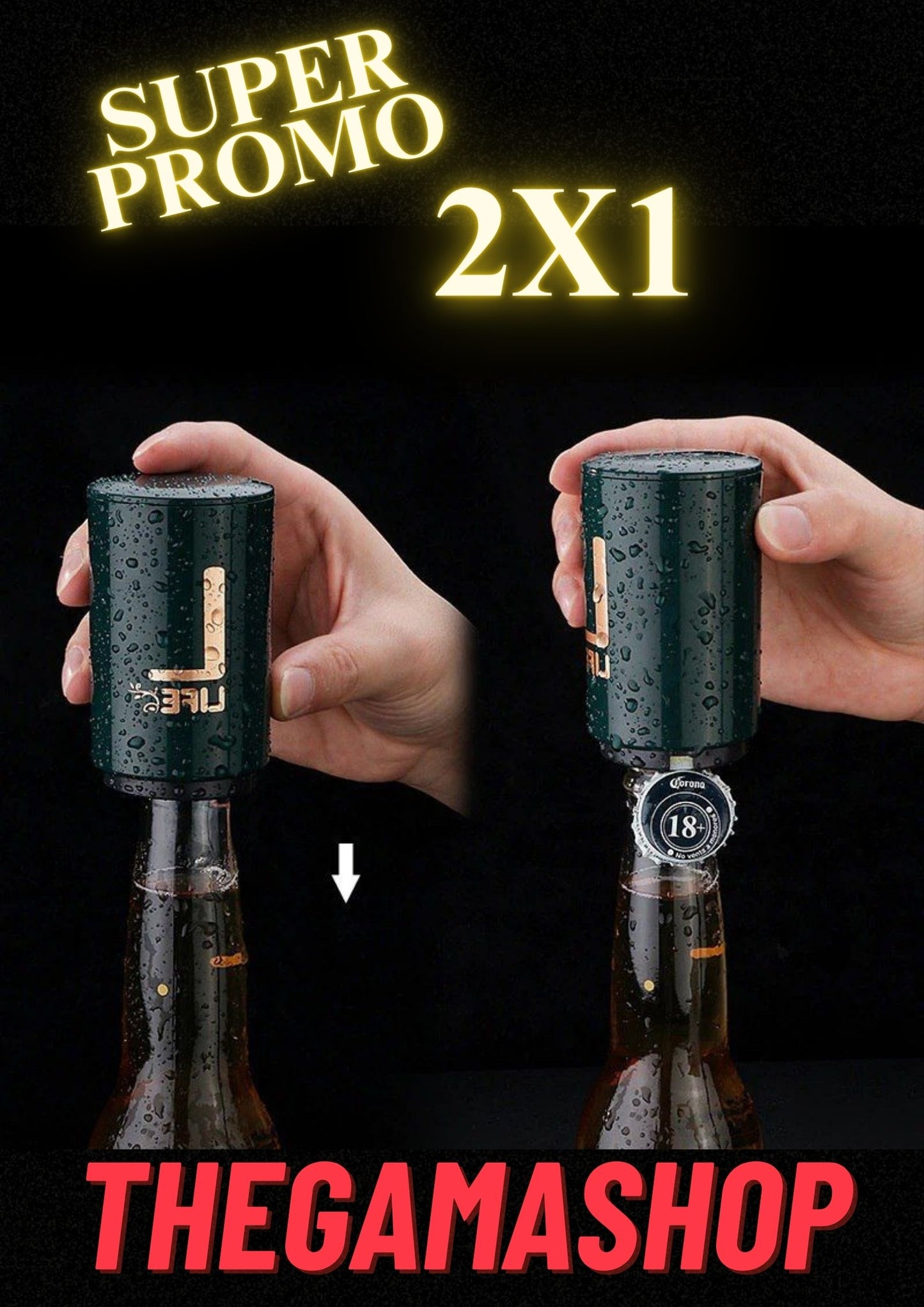 PROMOCION 2x1 Destapador de Botellas Automático